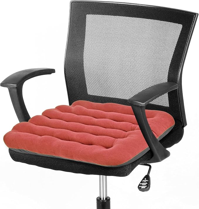 BUYUE Good Support Office Chair Cushion Padded, Soft Velvet Comfortable by BUYUE