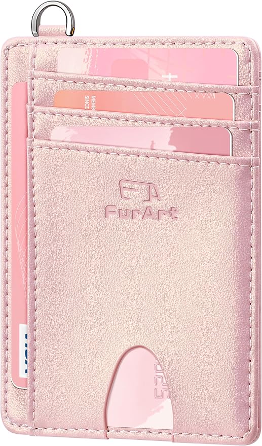 FurArt Slim Minimalist Wallet RFID Credit Card Holder by FurArt