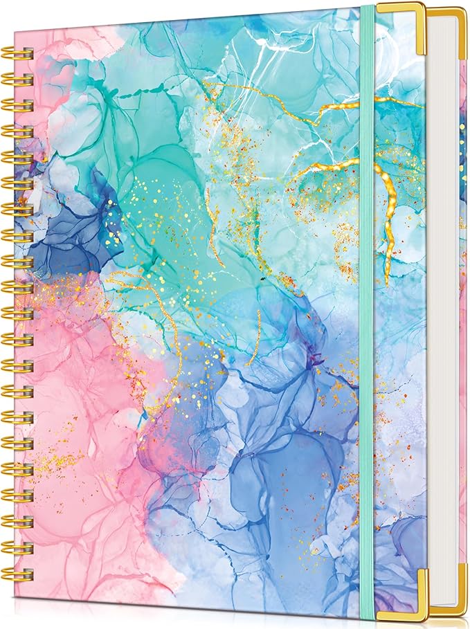 Lined Spiral Notebook Journal for Women, 150 Pages Cute Notebooks 5.75” x 8.38” by UEBZFOCS