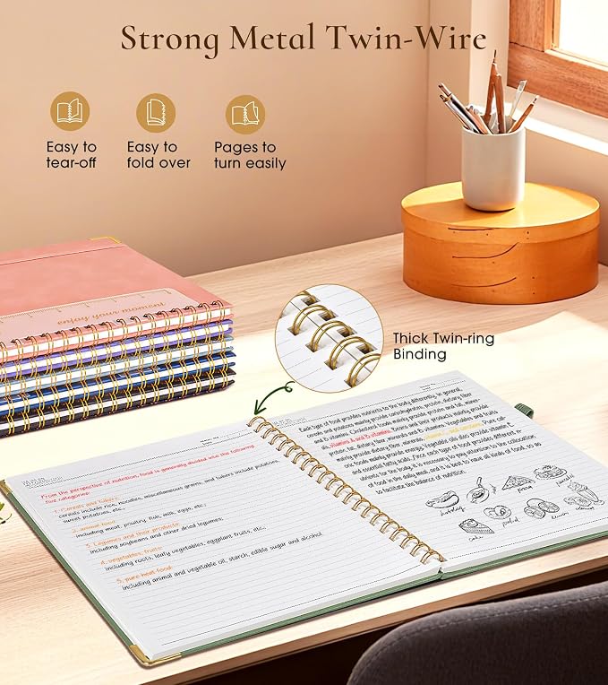 Hardcover Spiral Notebook Journal 8.5” x 11”, A4 Large Cute Notebooks - Image 6