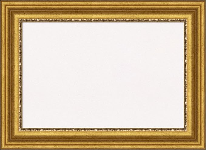 Amanti Art White Cork Board for Wall, 22x30 Vision Board with Gold Frame, Medium Corkboard Office Decor for Home Organization, Traditional Corkboard Pinboard to Display Items for Home Organization in-DeskLoop Office