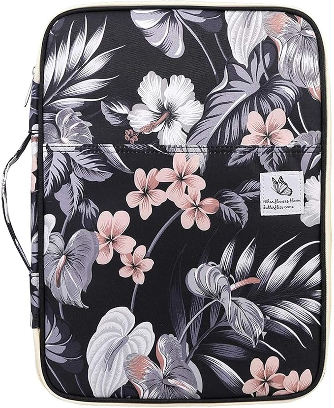 JAKAGO A4 Travel Portfolio Multifunctional Document Organizer Zippered Case by JAKAGO