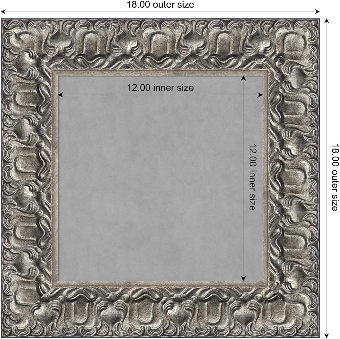 Amanti Art Silver Framed Magnetic Board 18x18 X-Small Vision Board - Image 4