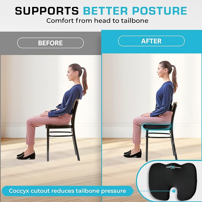 Xtreme Comforts Seat Cushion, Tailbone Relaxer - Image 7