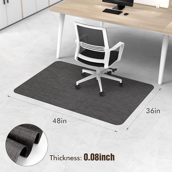 Blvornl Office Chair Mat for Hardwood Floor and Low Pile Carpet, Anti-Slip Hard - Image 2