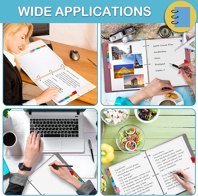 Alphabet Binder Dividers for 3 Ring Binder, COIDEA A-Z Dividers for 3 Ring - Image 7