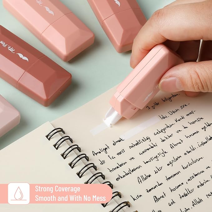 Mr. Pen- Correction Tape, 0.2" x 236", Mocha Blush | Cute Correction Tape - Image 4