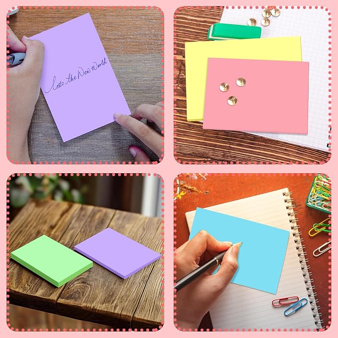 BIGNC Colored Index Cards 4x6, 190 Pack Blank Index Cards, Flash Cards - Image 7
