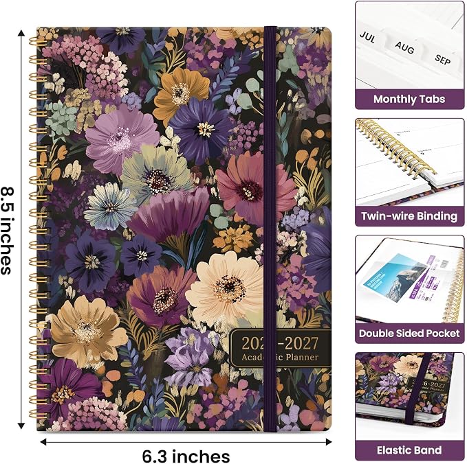 Planner 2026-2027, Academic Year Monthly and Weekly Calendar Planner, Jul 2026 - Image 4