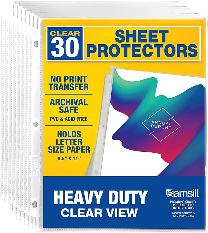 Samsill Heavy Duty Sheet Protectors by Samsill
