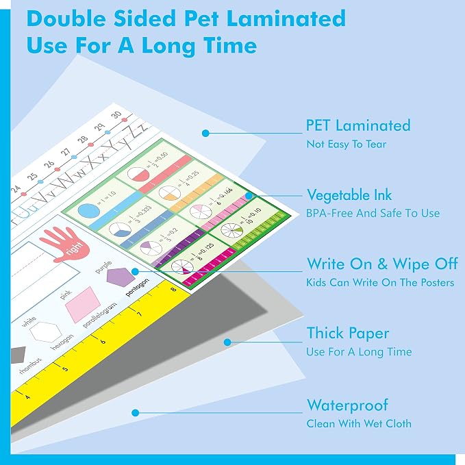36 PCS Desk Nameplates, Double Sided PET Film Desk Name Tags - Image 3