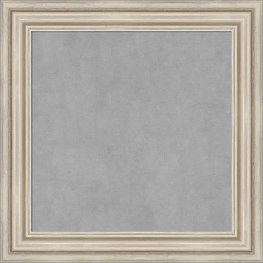 Amanti Art Silver Framed Magnetic Board 26x26 Medium Vision Board by AmantiArt