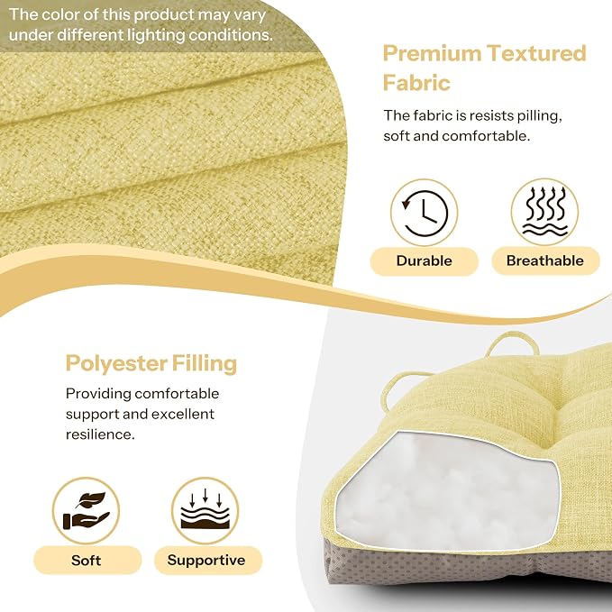Chair Cushions for Dining Chairs 2 Pack, - Image 4
