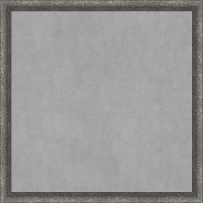 Amanti Art Grey Framed Magnetic Board 26x26 Medium Vision Board by AmantiArt