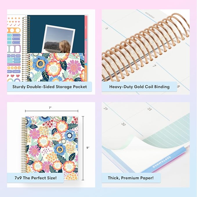 Blue Sky Livewell Weekly and Monthly Academic Year Planner Calendar, July - Image 7