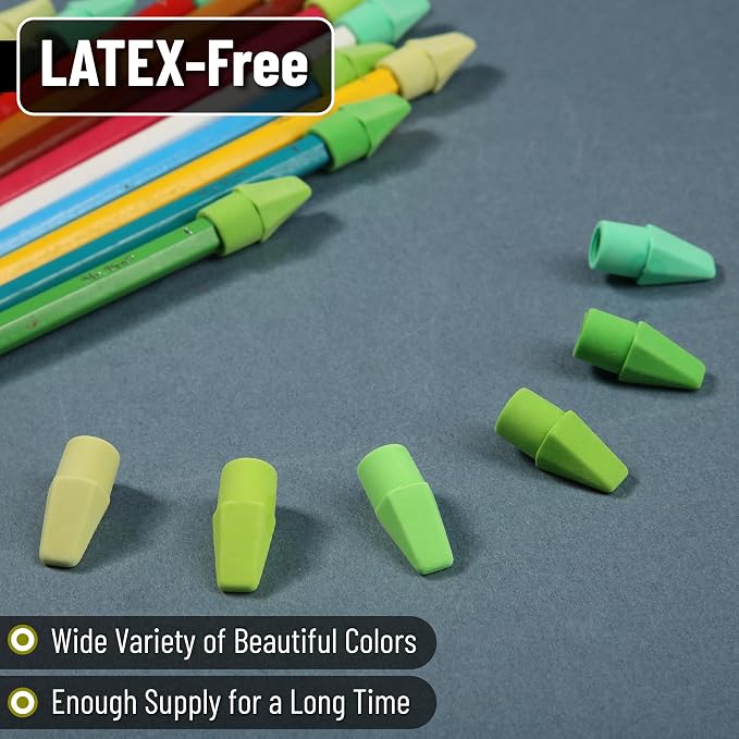 Mr. Pen- Pencil Erasers Toppers, 120 Pack, Latex Free, No Smudge | Mr Pen - Image 4