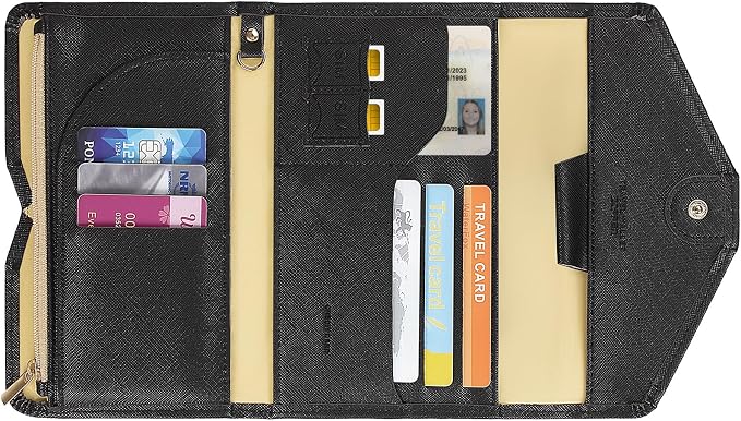 ZOPPEN Mulit-purpose Rfid Blocking Passport Holder Travel Wallet Passport and by Zoppen