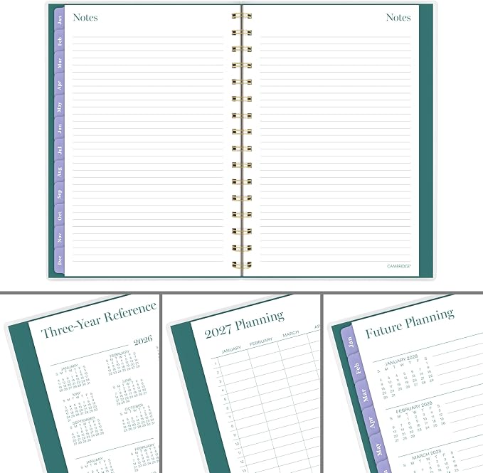 Mead Cambridge 2027 Planner, Weekly & Monthly, 5.5" x 8.5", Ombre Mist - Image 9