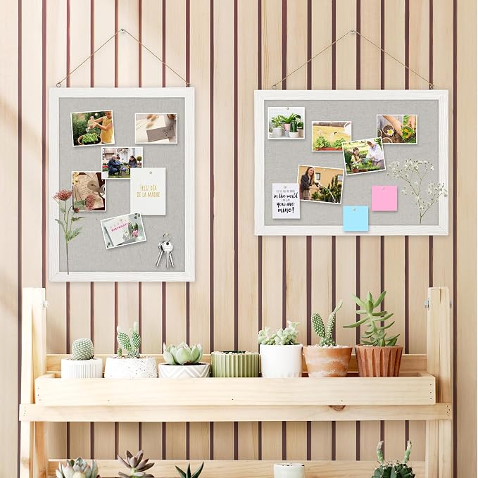DOLLAR BOSS Cork Boards with Linen 2-Pack 16''X 12'' Cork Board - Image 9
