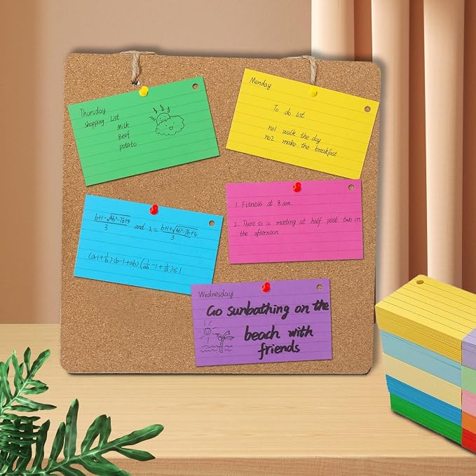 1000 Pcs Index Cards 2.91 x 2.01 Inch Color Flash Cards - Image 4