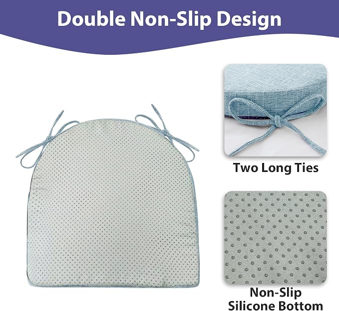 IPYNBAP Chair Cushions for Dining Chairs, Kitchen Chair Cushions, Non Slip - Image 5