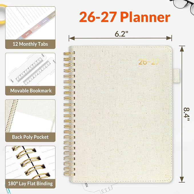 SUNEE 2026-2027 Weekly & Monthly Planner 6.4"x8.5" - Image 4