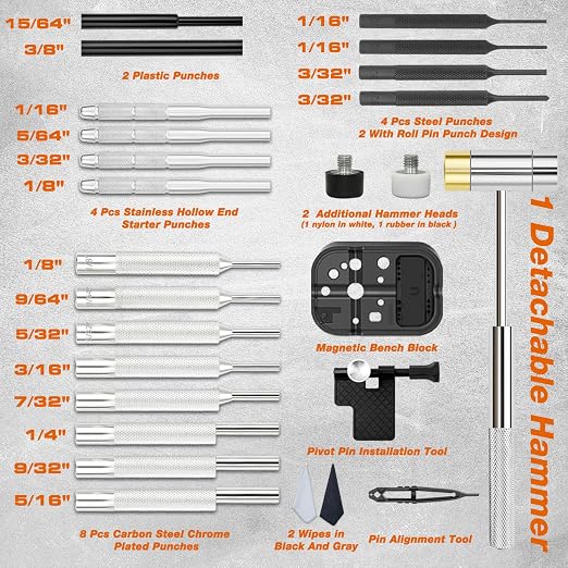 BESTNULE Punch Set, Pin Punches, Punch Tool, Roll Pin Punch Set, Made of High - Image 5