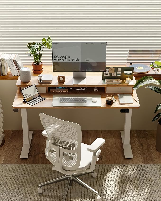 FEZIBO 55 x 24 Inch Height Adjustable Electric Standing Desk - Image 2