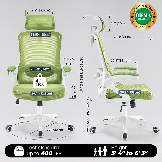 Fizzin Ergonomic Office Chair, 400 LBS Desk Chair - Image 2