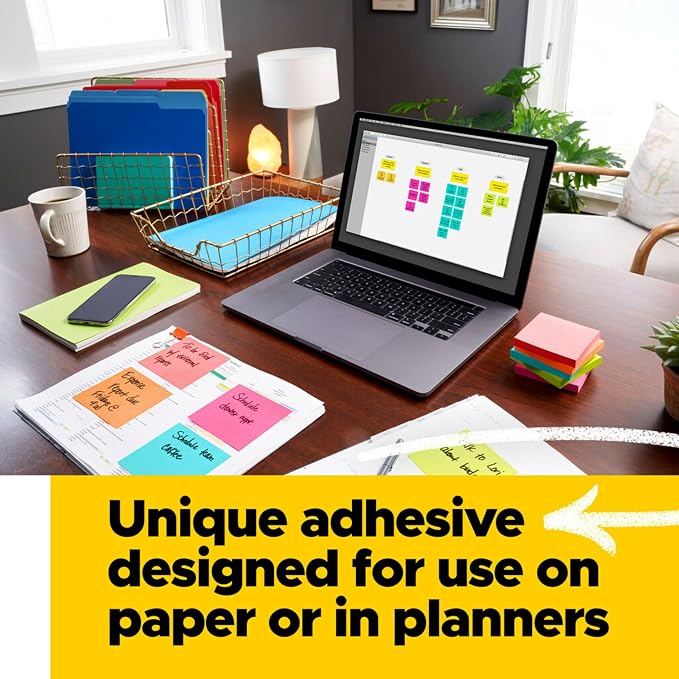 Post-it Pop-up Notes, 12 Sticky Note Pads, 3 x 3 in., School Supplies, Office - Image 5