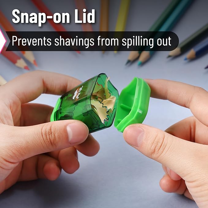 Mr. Pen- Pencil Sharpeners Manual, 24 Pack, Dual Hole, Colorful | Bulk Handheld - Image 4