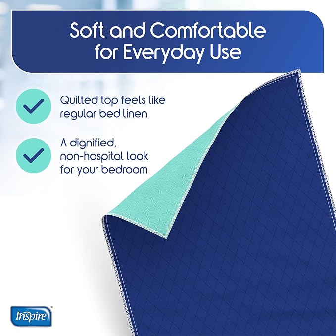 Inspire Waterproof Mattress Protector, Dark Colored to Hide Stains, Extra Large - Image 5