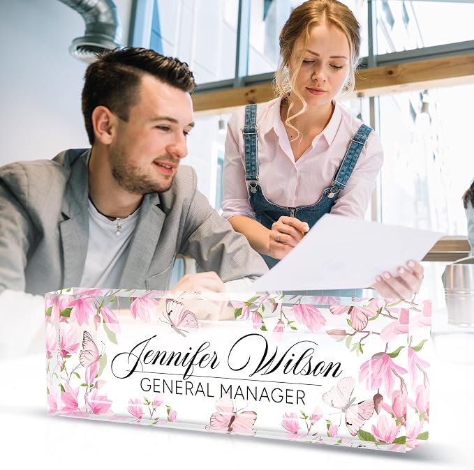 Desk Name Plate Personalized, Personalized Name Plate - Image 3