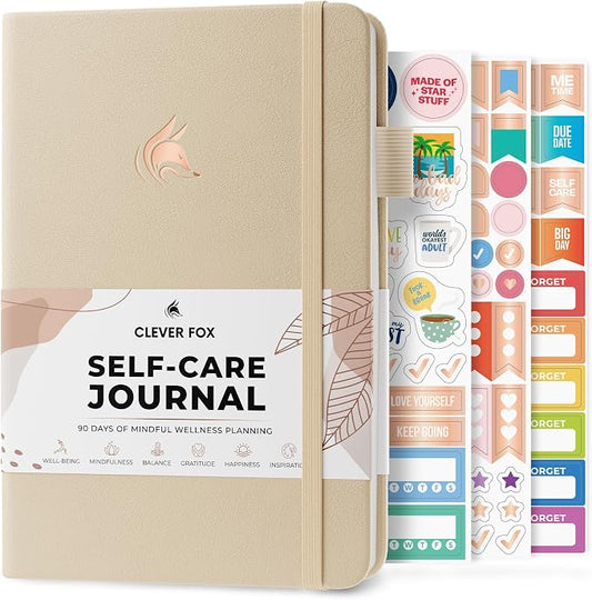 Clever Fox Self-Care Journal – Daily Reflection Notebook – Mental Health & by CleverFox
