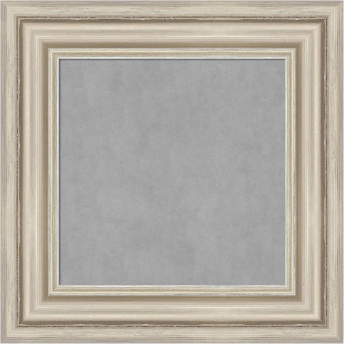 Amanti Art Silver Framed Magnetic Board 18x18 X-Small Vision Board by AmantiArt
