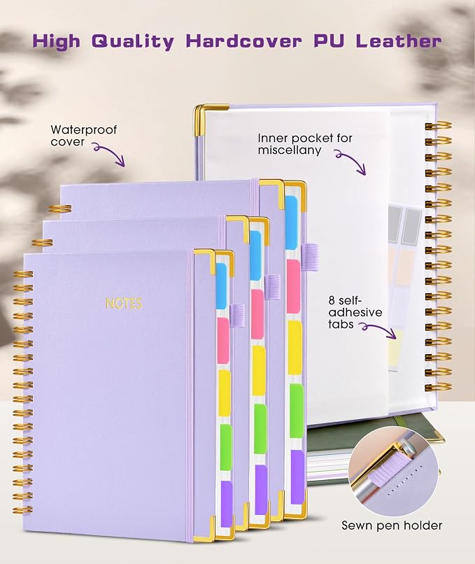 Hardcover Spiral Notebook 8.5"x11" Journal - Image 3