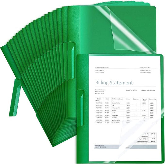 Maitys 25 Pack Durable Clear Report Covers by Unknown