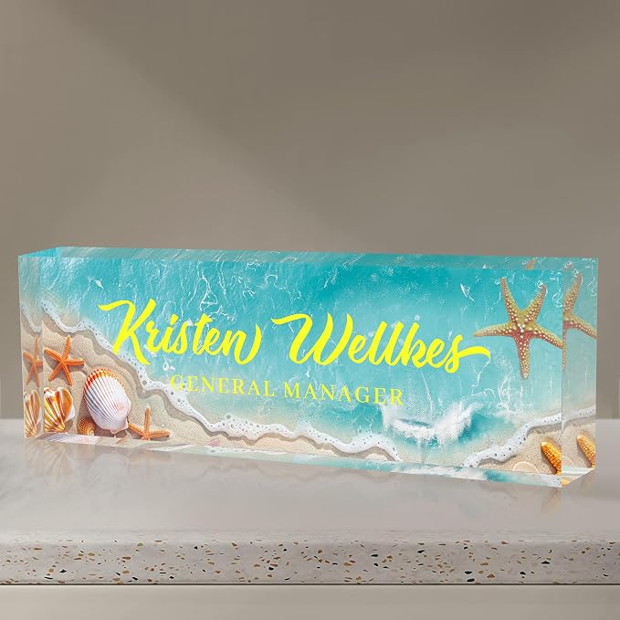Acrylic Desk Name Plate Personalized, Office Desk Decor, Employee Appreciation - Image 7