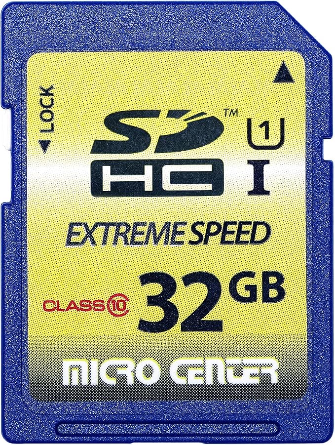 32GB Class 10 SDHC Flash Memory Card Full Size SD Card USH-I U1 Trail Camera by INLAND