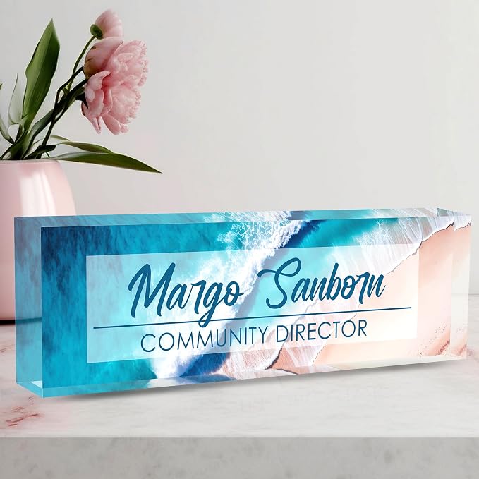 Custom Name Plate Personalized Office Decor by AeekdookWoodenPuzzles