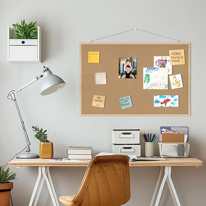 DAHAPYBOO 36x24 Cork Board for Office - Image 6