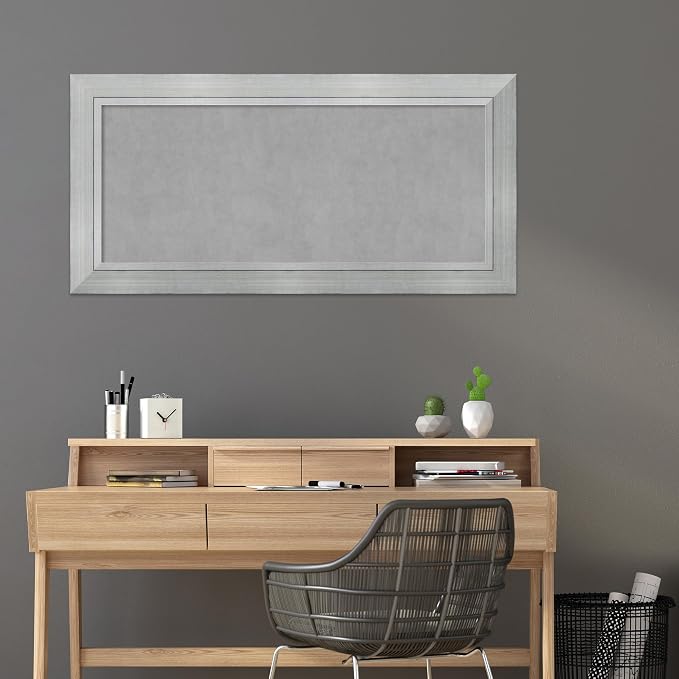 Amanti Art Silver Framed Magnetic Board 27x55 Oversize Vision Board - Image 6