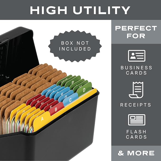 3x5 Index Card Alphabet Tab Dividers - Image 4