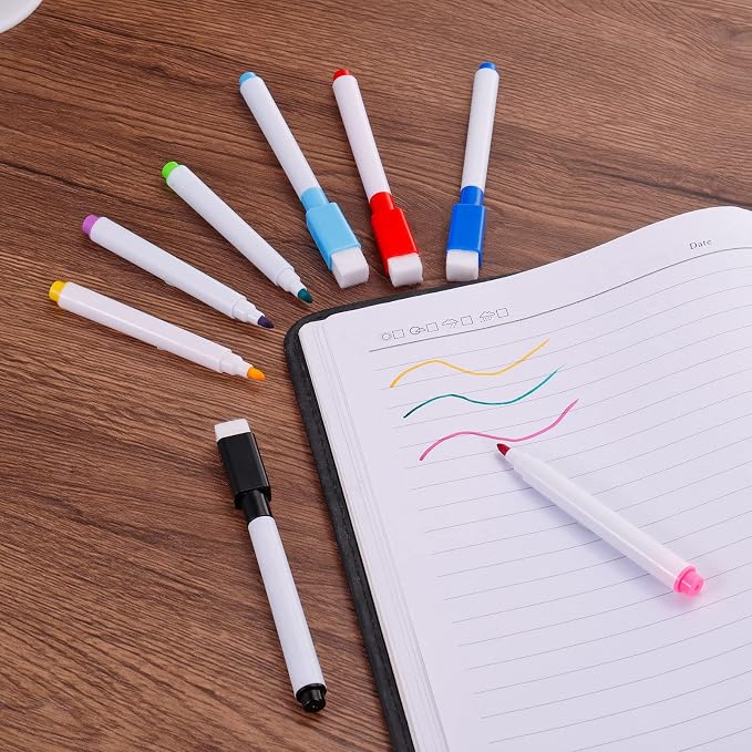 PATIKIL Dry Erase Marker Pens, 30 Pack Black Ink Fine Point Low Odor Whiteboard - Image 6