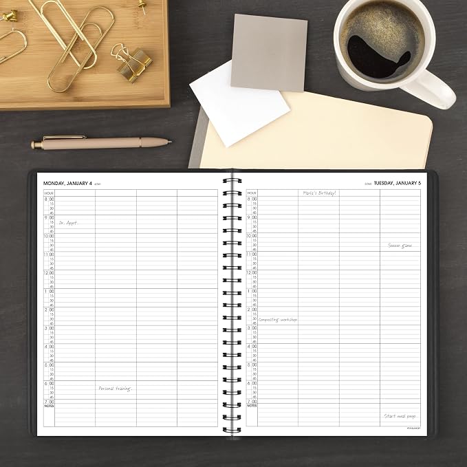 AT-A-GLANCE 2027 Appointment Book Planner, Daily Group Planner, Four Person - Image 2