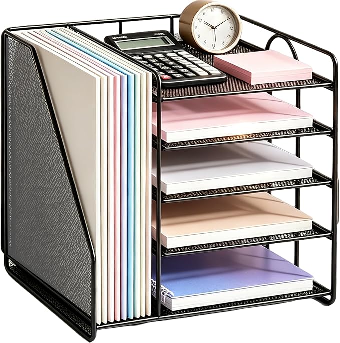 OPNICE 5-Tier Desktop File Paper Organizer, Desk Organizers and Accessories by OPNICE