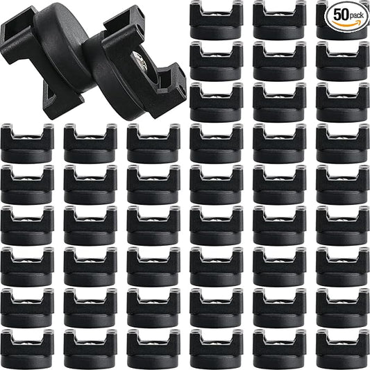 Yookeer 50 Pcs Magnetic Zip Tie Mount Base Black Magnetic Cable Clips Wire by Yookeer