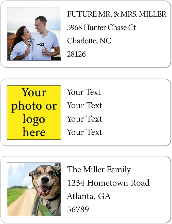 Personalized Return Address Labels Photo by GlitterOwl