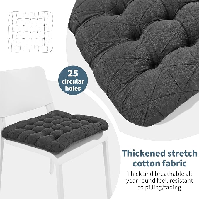 BUYUE Good Support Office Chair Cushion, Luxury Jacquard - Image 4