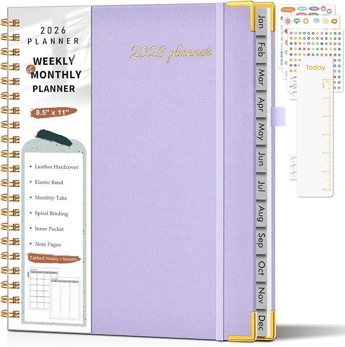 2026 Planner, Weekly and Monthly Calendar Planner from January 2026 by Unknown